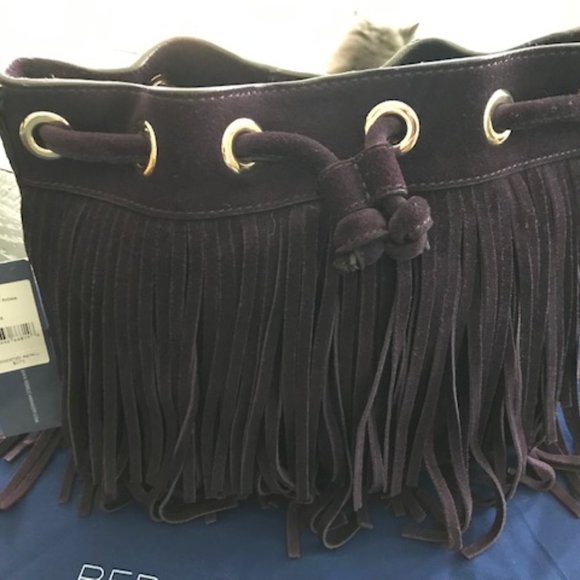 NWT Rebecca Minkoff Suede Fiona Mini Bucket Bag - Picture 10 of 13